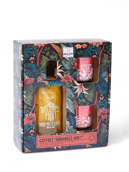 Coffret préparation rhum arrangé, mangue passion vanille – Décors et âmes