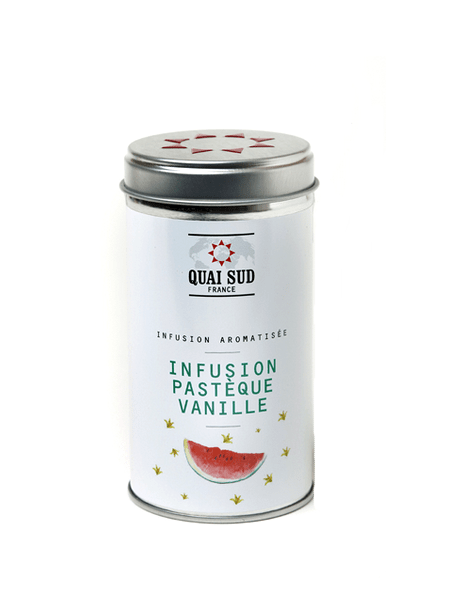 Watermelon-vanilla flavoured iced tea box pop quai sud